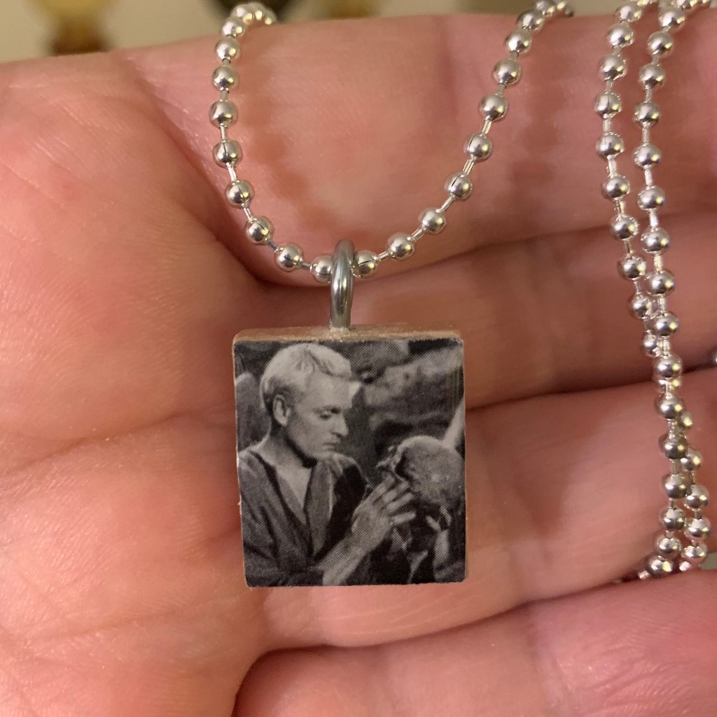 2/$12,4/$20 Laurence Olivier As Hamlet Scrabble Tile Necklace